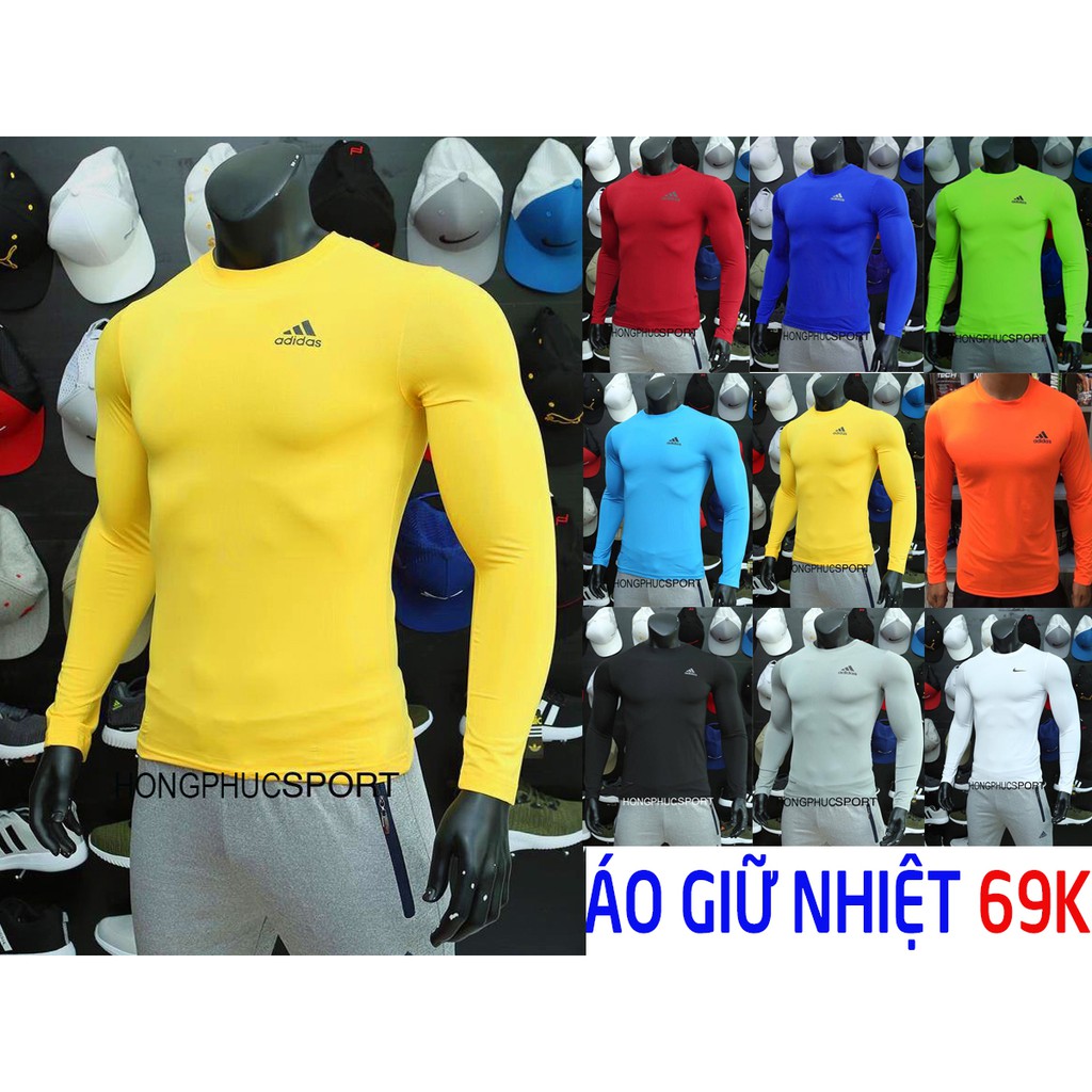 [Free ship từ 99k] Áo thun nam body giữ nhiệt dài tay cực đẹp đủ mầu