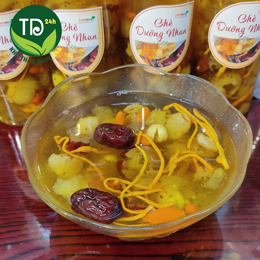 Chè Dưỡng Nhan 12 vị - Nguyên liệu 550g nấu được 12 chai 330ml