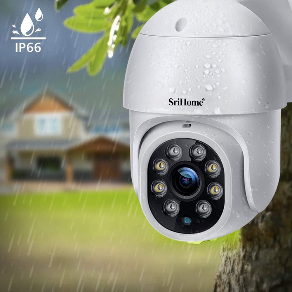 Camera IP Wifi ngoài trời PTZ SriHome SP028 2.0MP FullHD 1080P, Xoay 355 độ, chống nước IP66 (Trắng) - 4 phân loại tùy | WebRaoVat - webraovat.net.vn