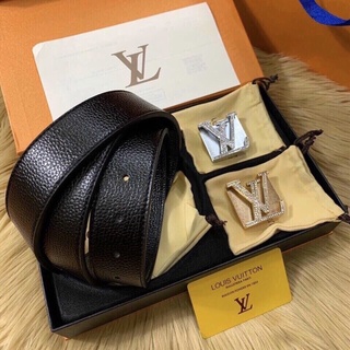 Thắt lưng da nam, dây lưng da LV fullbox, 2 mặt - Bee Shop