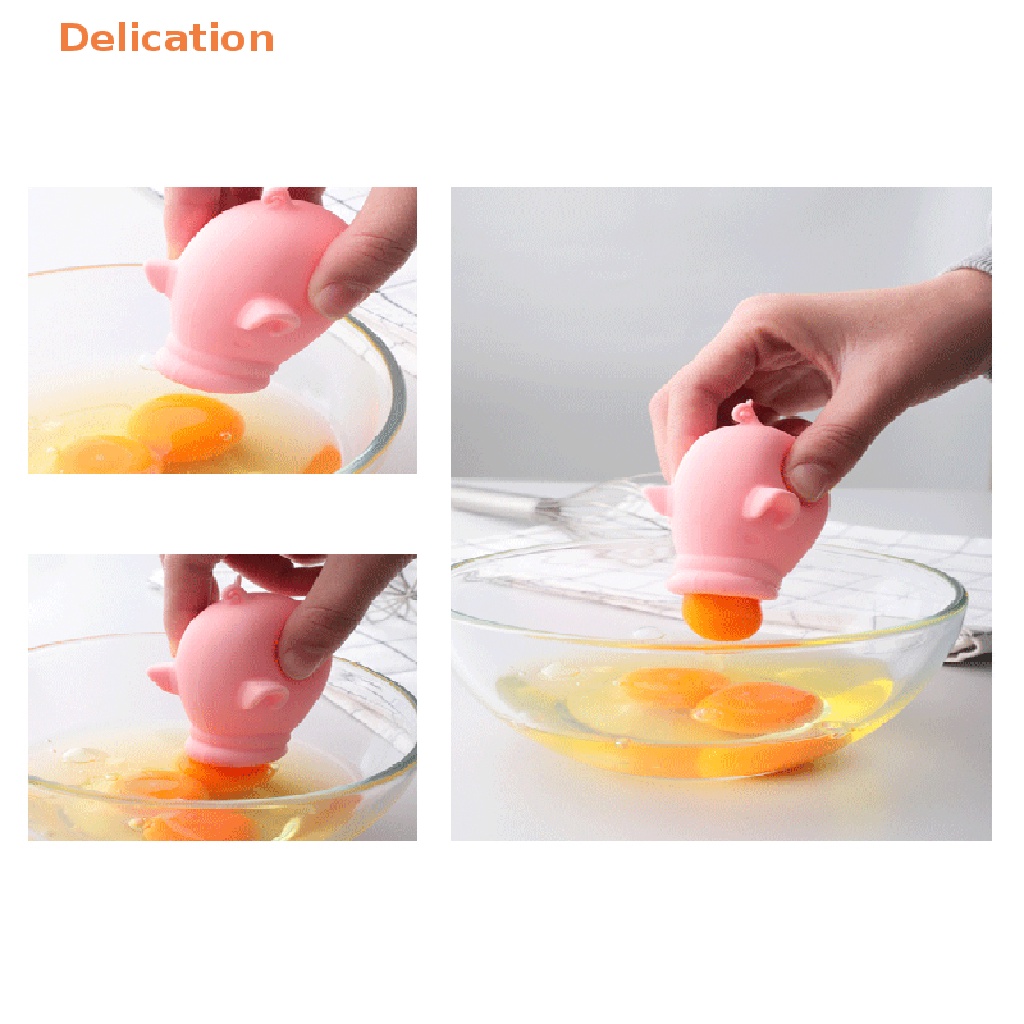 Dụng Cụ Tách Lòng Đỏ Trứng Bằng Silicone Tiện Lợi Dành Cho Nhà Bếp