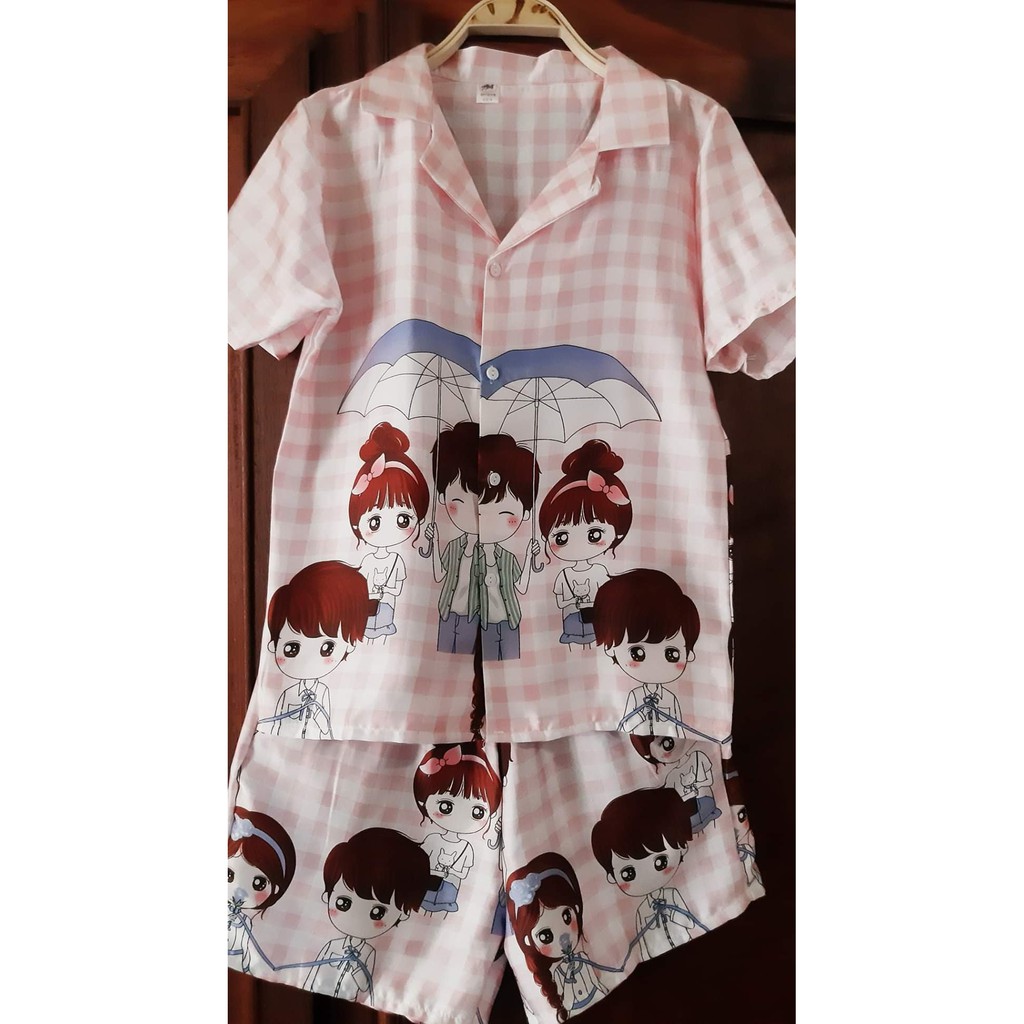 Bộ pijama lụa đùi cộc tay siêu mát 139k
