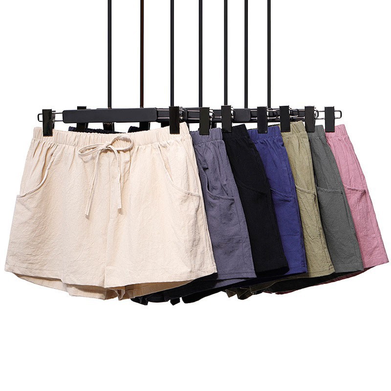 Quần short nữ - Quần cộc nữ chất đũi ống rộng thoáng mát NOVADO chất vải mềm mại thoáng mát thoải mái QC02 | BigBuy360 - bigbuy360.vn