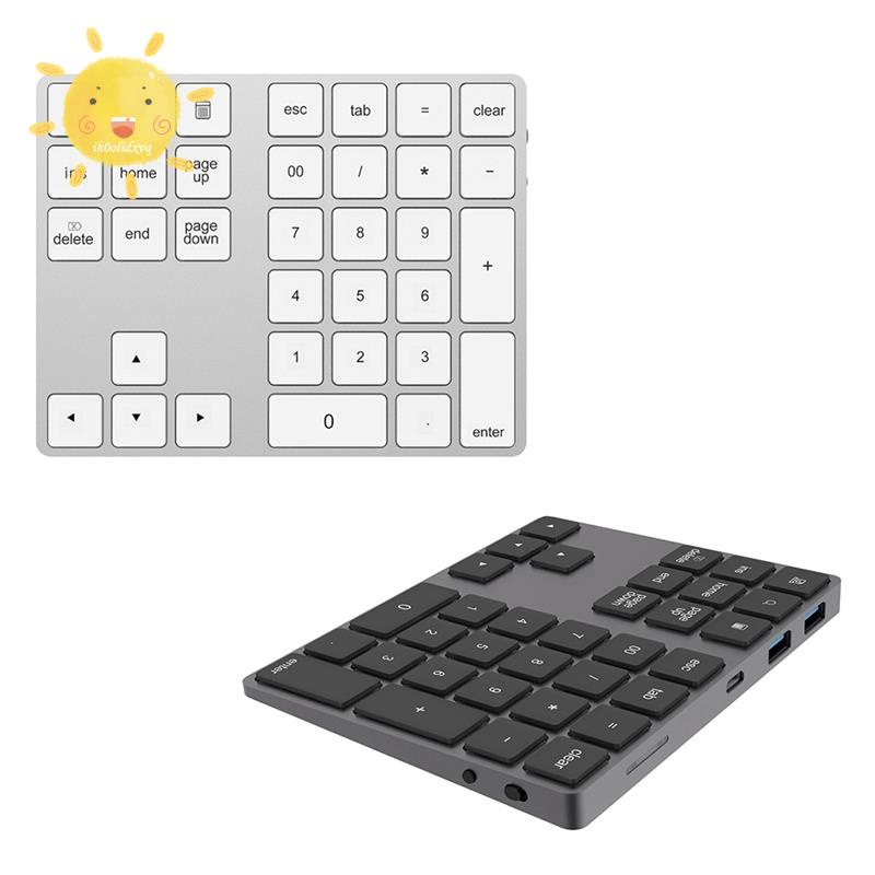 Bàn phím số không dây kết nối Bluetooth cổng USB cho WindowsMac OS Android Laptop PC