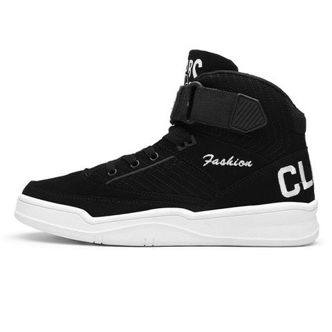 Giày Sneaker CLUBS Cao Cổ Màu Đen Ngoại Cỡ 45-46-47-48