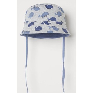 Nón H&M chính hãng họa tiết cá heo xanh 6-12M