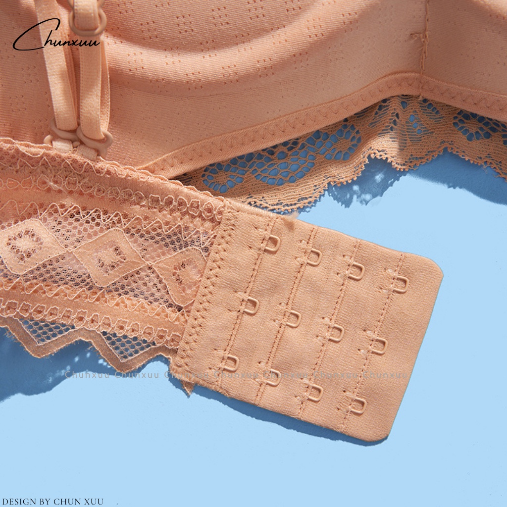 Áo lót nữ ren hoa nâng ngực gợi cảm ChunXuu, thiết kế không gọng có lỗ thông hơi có dây đai điều chỉnh -AV26
