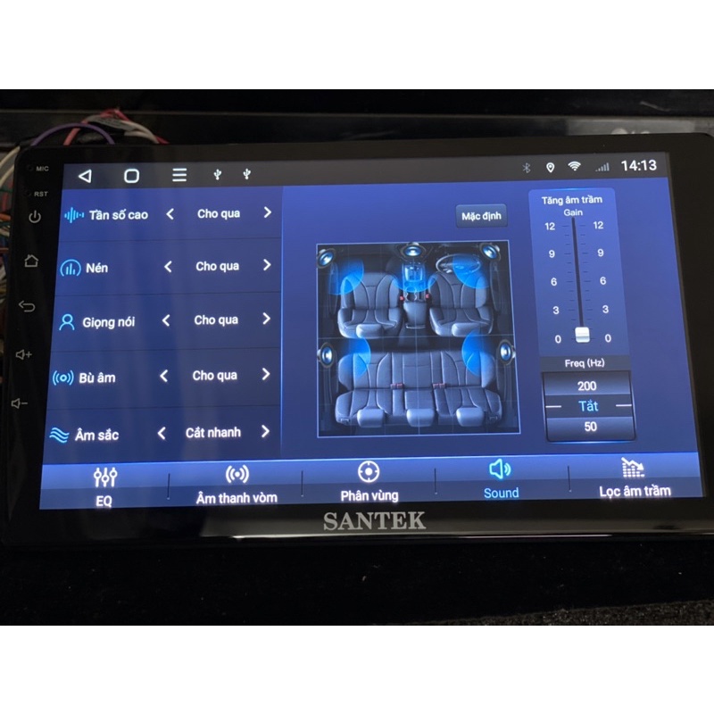 Màn Android 9 inch 4G SANTEK