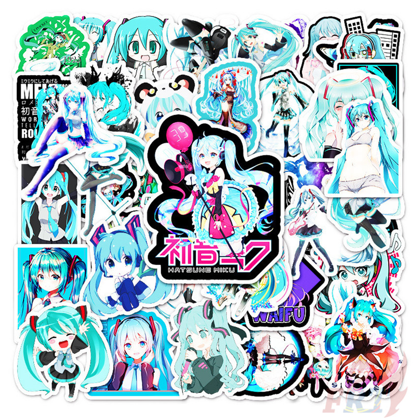 Bộ 50 Sticker Dán Hình Hatsune Miku Series 03