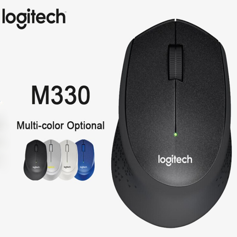 SHINE Logitech M330 Wireless Mouse Silent  For Windows7/8/10, OS X PC/Laptop Mouse Gamer