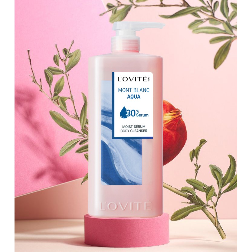 Sữa Tắm L'ovité Moist Serum Mont Blanc Aqua Dưỡng Ẩm 700ml