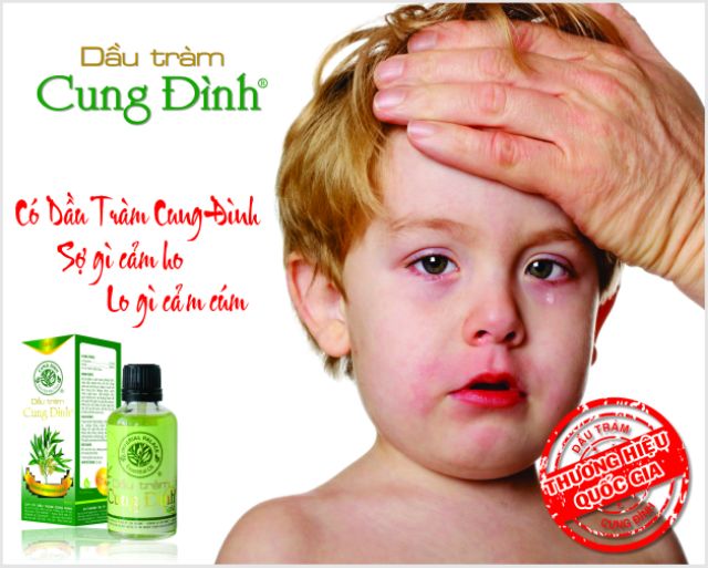 (Chính hãng)Dầu tràm Cung Đình Gold 50ml trị họ phòng bệnh tránh côn trùng cắn cho bé