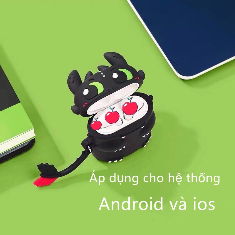 Tai nghe bluetooth không dây Inpods i12 TWS nút cảm ứng âm thanh HIFI có mic đàm thoại