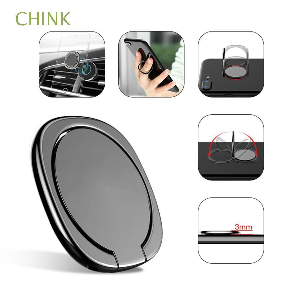 360° Rotation Ultra Thin Mobile Phone Stand Magnetic Car Mount Finger Ring