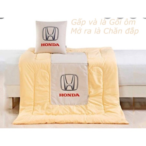 GỐI TỰA LƯNG KÈM CHĂN 2 TRONG 1 CHO XE ÔTÔ LOGO FROD