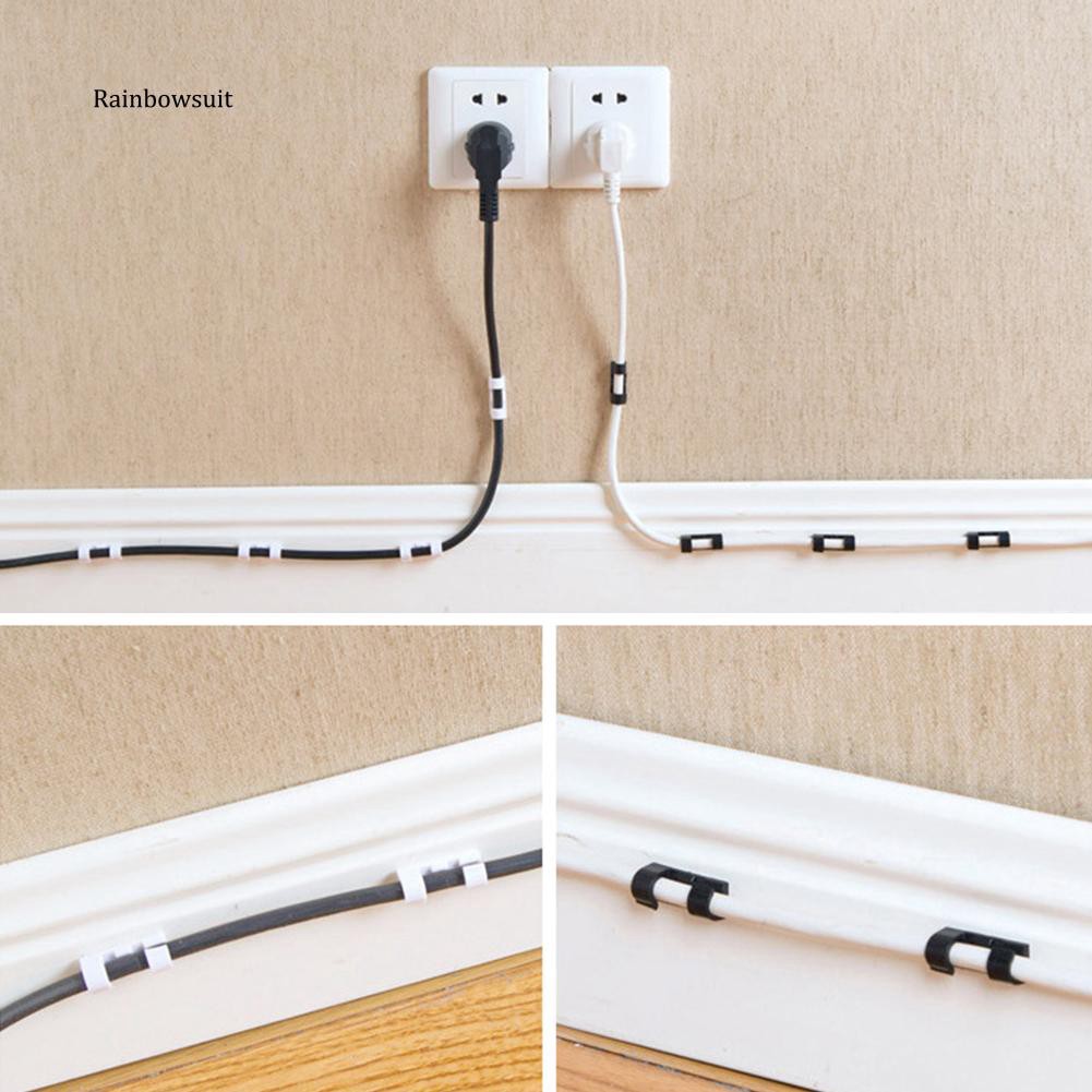 Bộ 20 kẹp giữ dây cáp tự dính tiện dụng