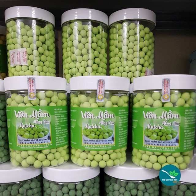 HỦ 500gr VIÊN MẦM ĐẬU NÀNH HỒNG SÂM MATCHA TĂNG VÒNG 1 , ĐẸP DA , TĂNG SINH LÝ NỮ | BigBuy360 - bigbuy360.vn