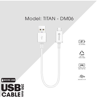 CÁP SẠC MICRO USB TITAN DM06