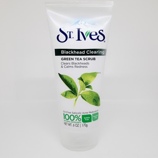 SỮA RỬA MẶT TẨY TẾ BÀO CHẾT ST.IVES GREEN TEA SCRUB BLACKHEAD CLEARING 170G
