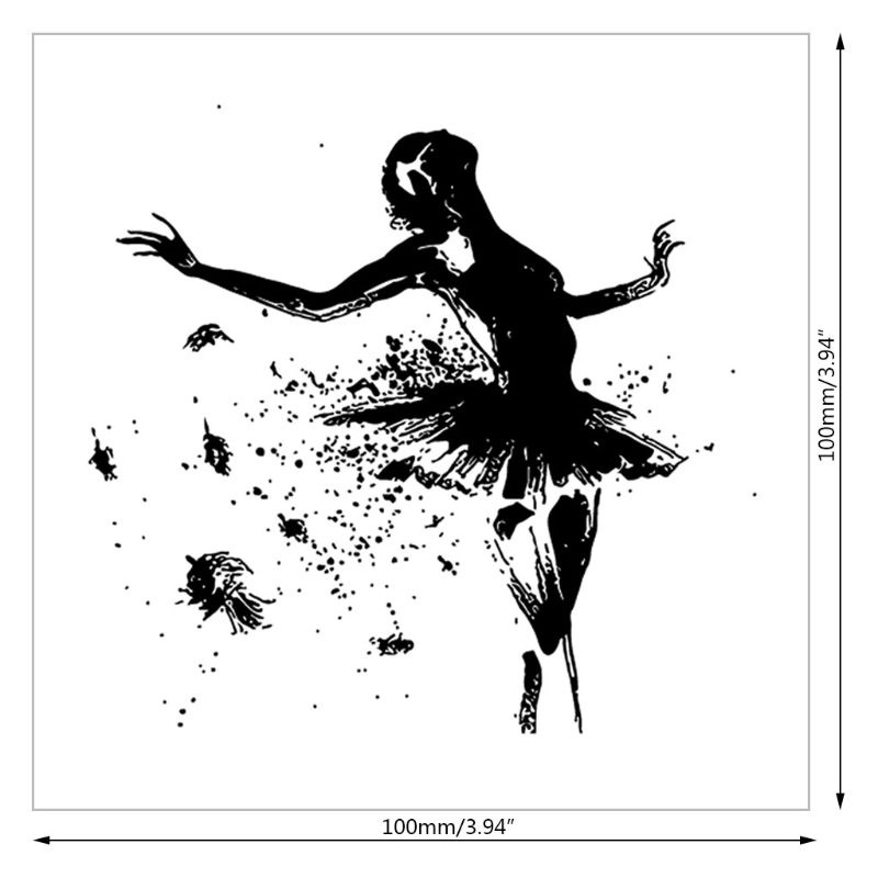 Tem Đóng Album Thủ Công Bằng Silicon Hình Cô Gái Múa Ba Lê Blala