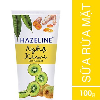 Sữa rửa mặt ngừa mụn sáng da Hazeline Nghệ Kiwi 100 g