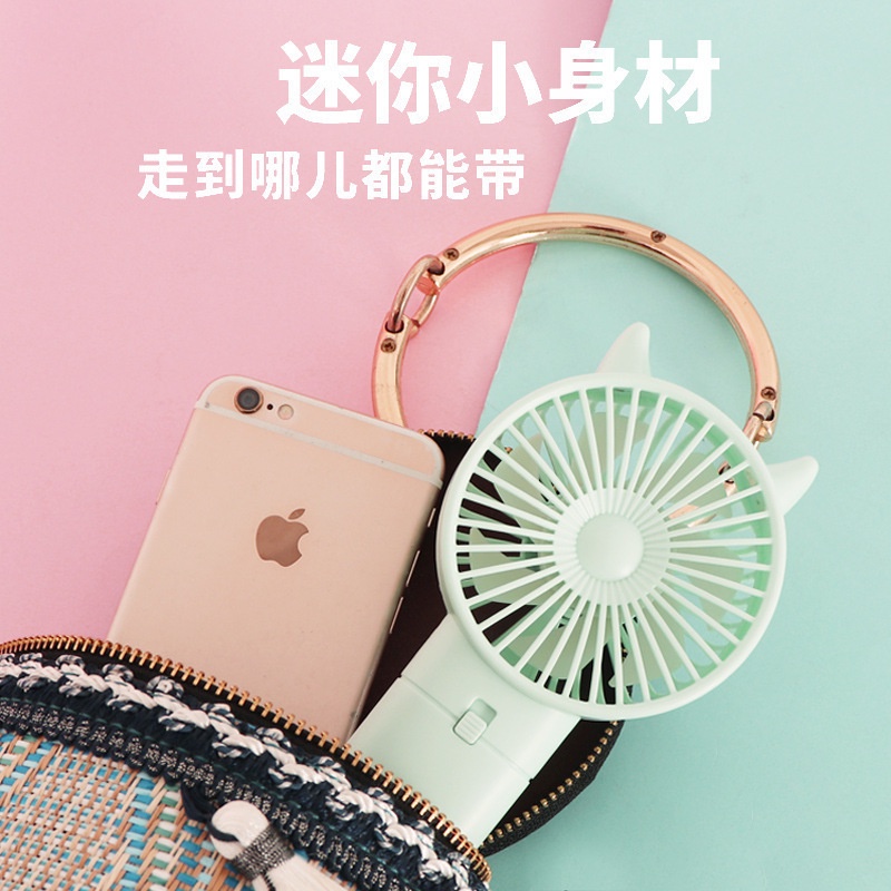 Quạt Cầm Tay Mini Hình Chuột Mickey/Thỏ Hoạt Hình Sáng Tạo Sử Dụng Nguồn Trực Tiếp Từ Nhà Máy