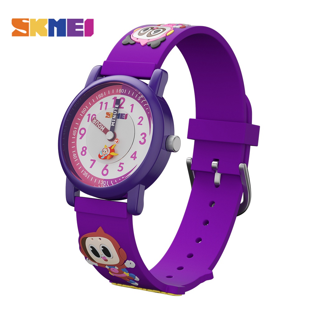 Đồng hồ hoạt hình Skmei Yz1005 thích hợp cho bé gái màu tím