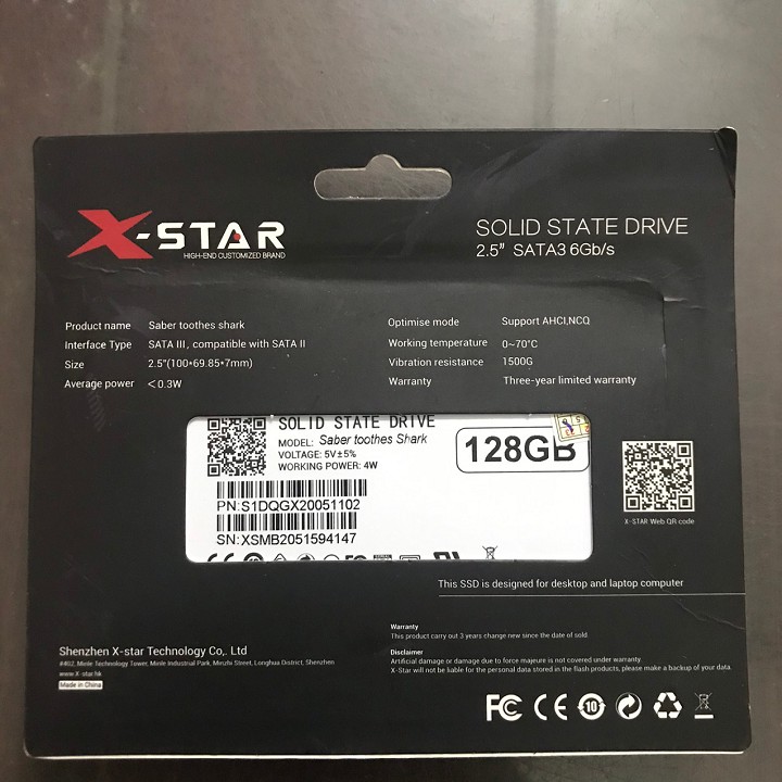 Ổ cứng SSD 120GB XSTAR SATA3, BH 36 tháng - chợ công nghệ bắc ninh | WebRaoVat - webraovat.net.vn