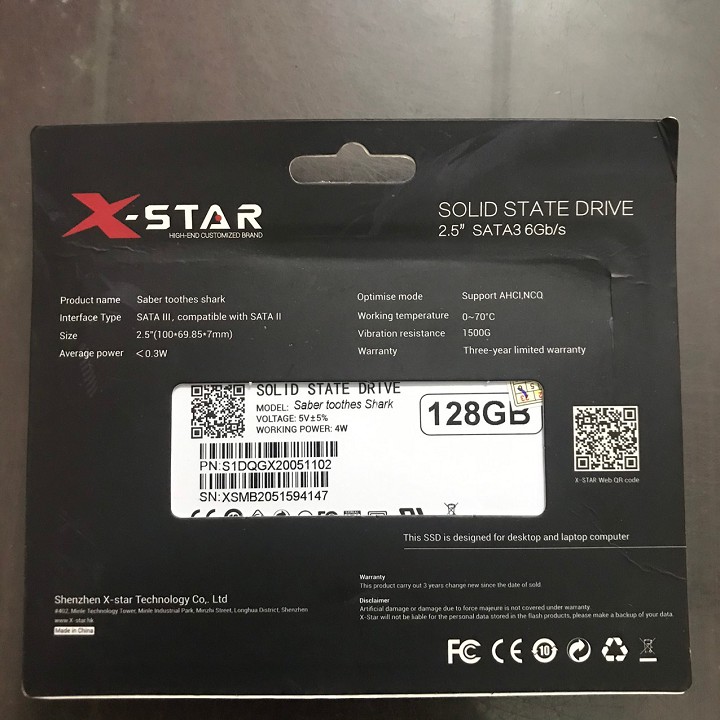 Ổ cứng SSD 120GB XSTAR SATA3, BH 36 tháng - chợ công nghệ bắc ninh | BigBuy360 - bigbuy360.vn