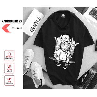 Áo thun nam không cổ, áo thun nam cổ tròn nobita kadino unisex