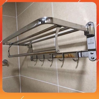  Vắt khăn nhà tắm inox 304 kệ để khăn nhà tắm thanh vắt khăn móc treo quần áo thanh vắt đa năng inox 304 loại 1 
