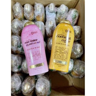 🌹Sữa tắm tẩy tế bào chết OGX 577ml của Mỹ — cho bạn làn da mềm mịn cùng hương thơm siêu thư giãn suốt cả ngày dài🌸