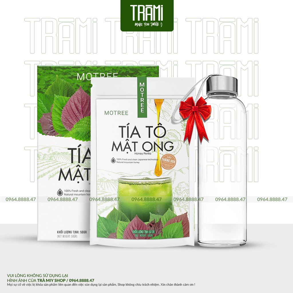 [CHÍNH HÃNG] Bột Tía Tô Mật Ong Motree, 50gr Detox Thanh Lọc Cơ Thể, Giảm Cân Hiệu Quả, Cải Thiện Mụn , Da Đẹp Mịn Màng