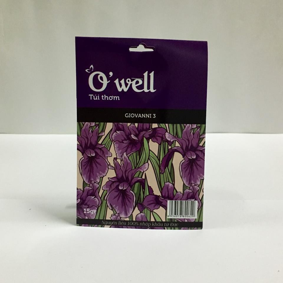 Túi thơm O'well hương Giovanni hạt thơm nhập khẩu 100% của Đức làm thơm phòng, tủ quần áo, ô tô...