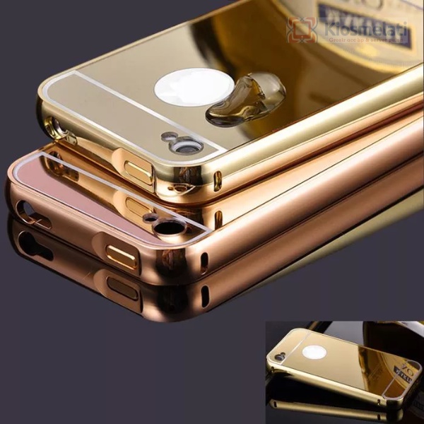 Ốp Lưng Nhôm Cứng Tráng Gương Cho iphone 4G