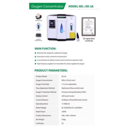 [Hàng có sẵn] Máy tạo oxy DEDAKJ DE-1A