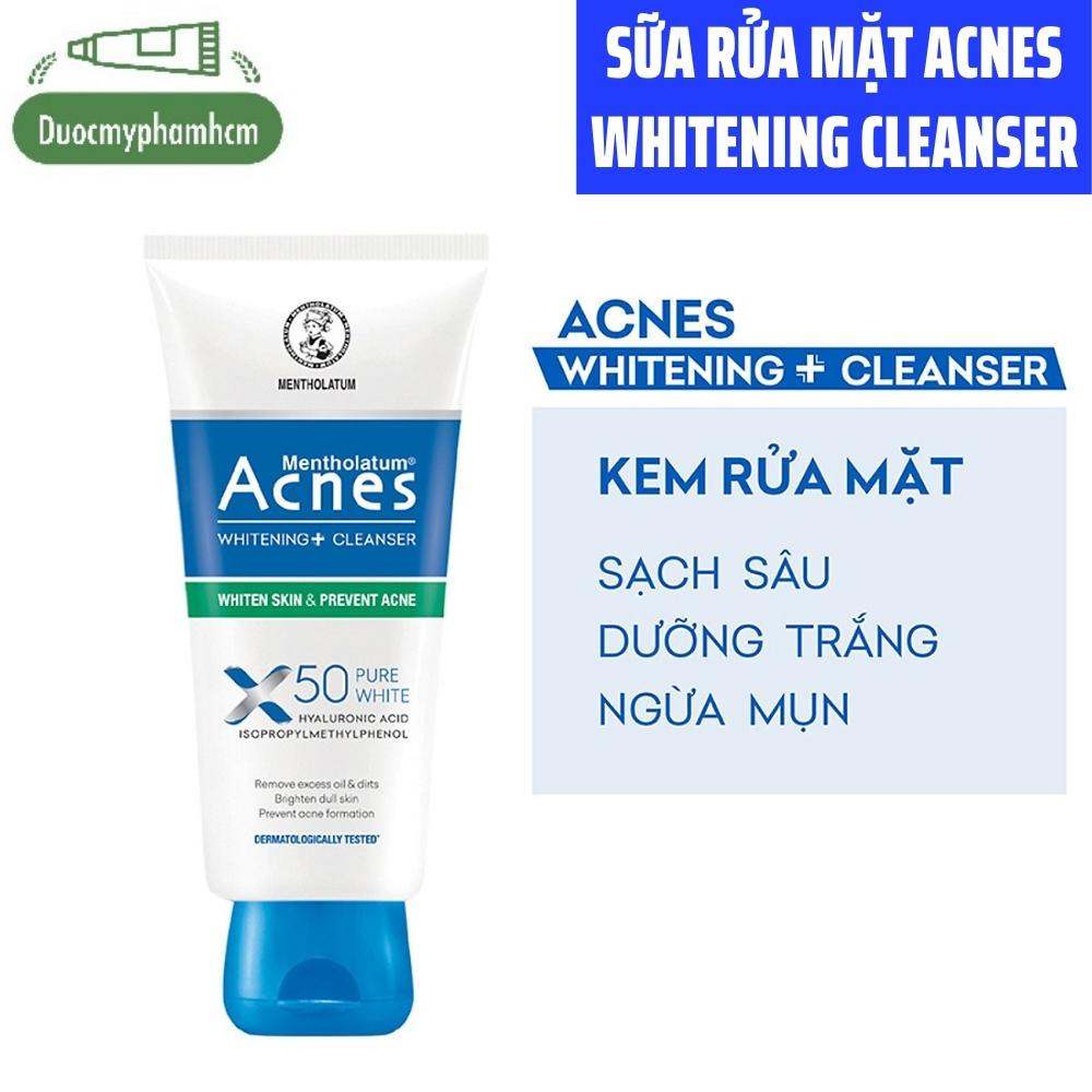 Kem Rửa Mặt Acnes Whitening Cleanser Pure White X50 - 100gr