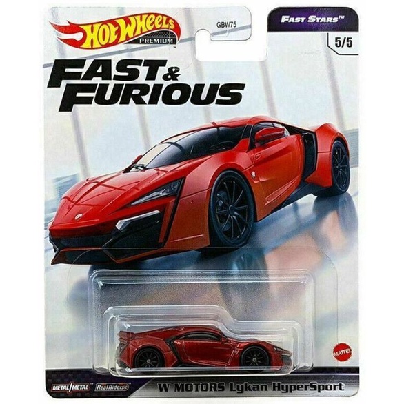 Xe mô hình Hot Wheels Fast&Furious Lykan HyperSport