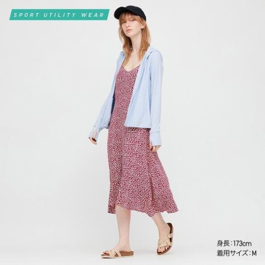 Xả Áo chống nắng Uniqlo Airism Màu 61 blue phiên bản 2020 (Hàng nội địa Nhật)