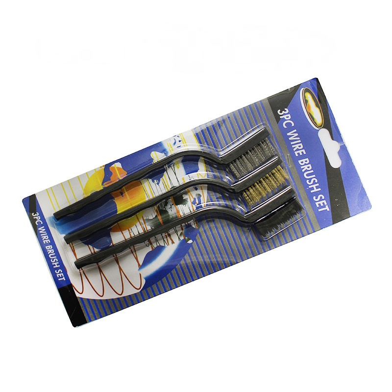 [HCM]Bộ 4 Bàn Chải Bằng Sợi Kim Loại Dùng Để Vệ Sinh Bếp Ga Tiện Dụng-CFS4JT