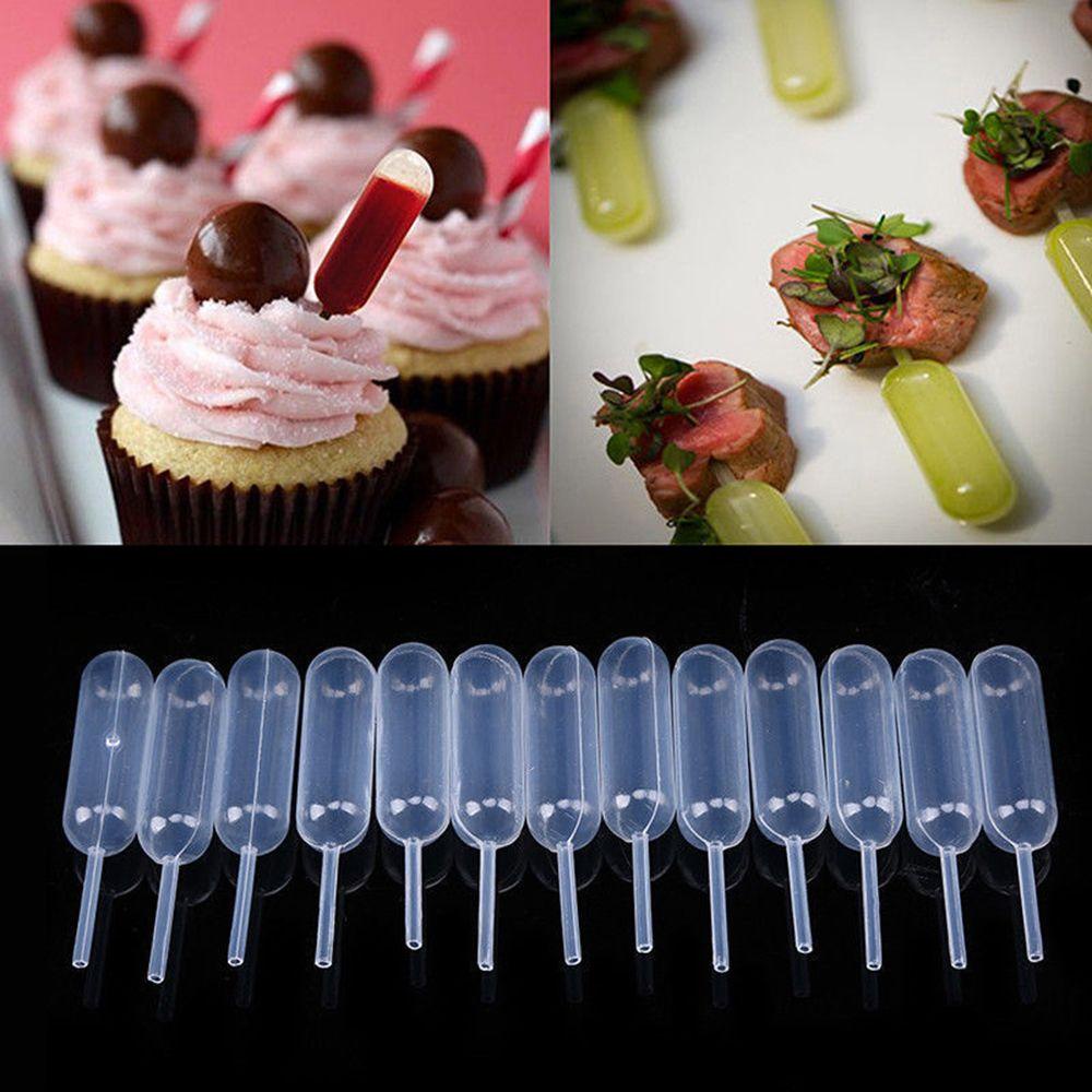 CONOPERY Bộ 50 Ống Nhỏ Giọt Làm Bánh Cupcake / Socola / Món Tráng Miệng