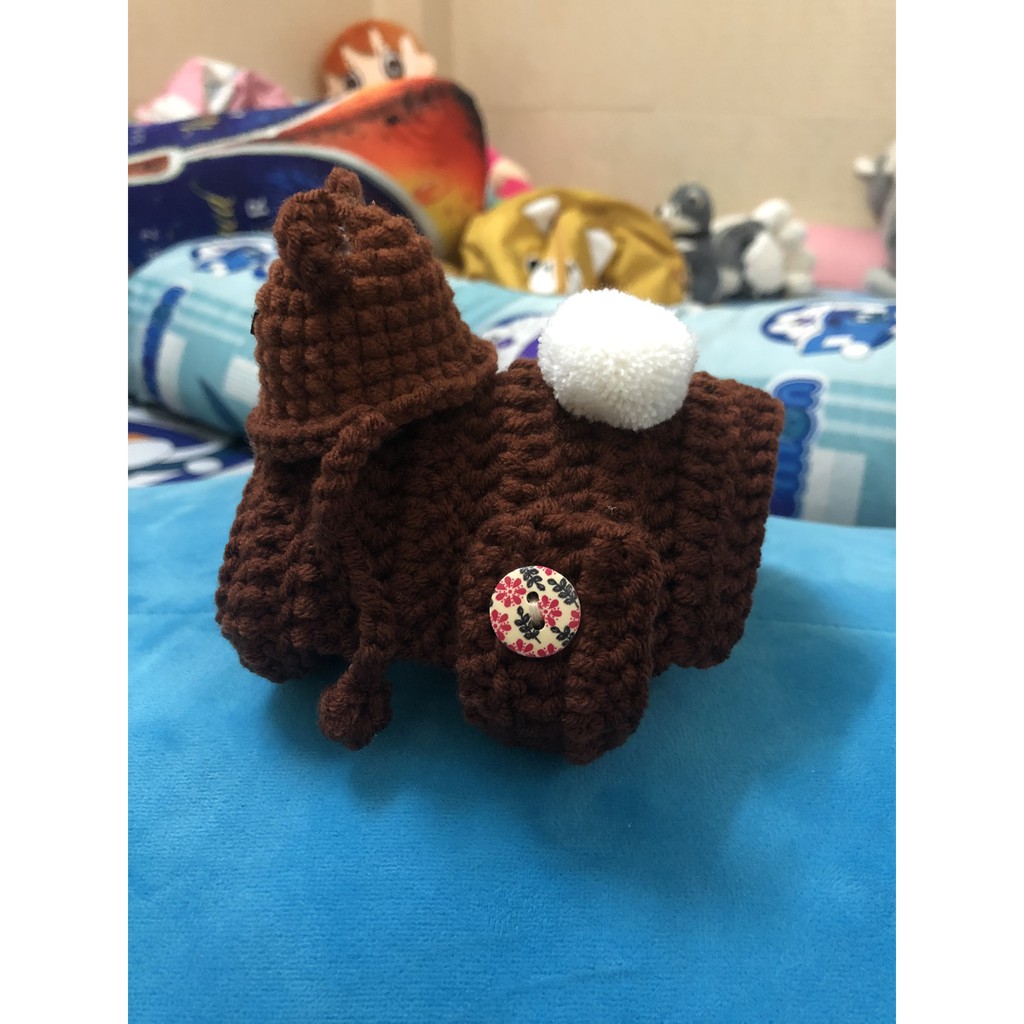 SET ÁO LEN GẤU BROWN CHO HAMSTER, CHUỘT, BỌ Ú...