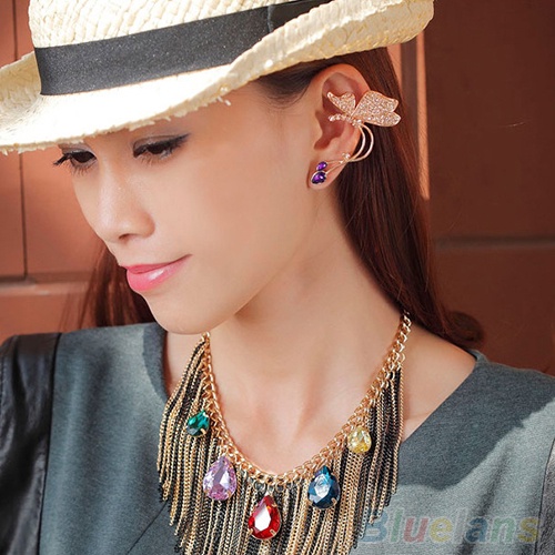 Khuyên tai nữ trang trí hình độc đáo đẹp mắt