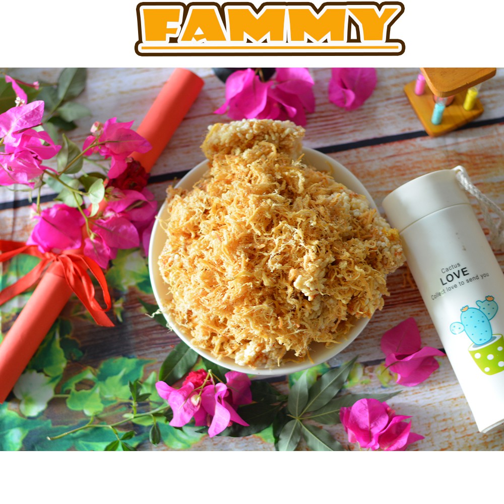Cơm cháy chà bông 200g FAMMY, đồ ăn vặt Đà Lạt vừa rẻ vừa ngon | BigBuy360 - bigbuy360.vn