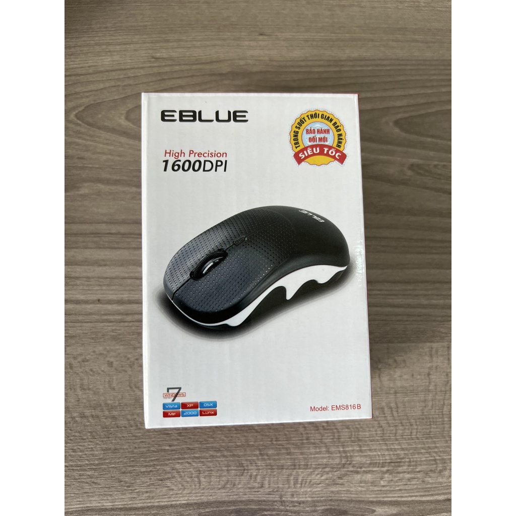Chuột không dây EBLUE EMS816 Chính hãng, bấm êm, chạy mượt