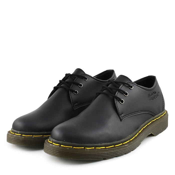 Giày Bốt Dr. Martens Docmart Cổ Thấp Màu Đen / Nâu Thời Trang Cho Nam Và Nữ