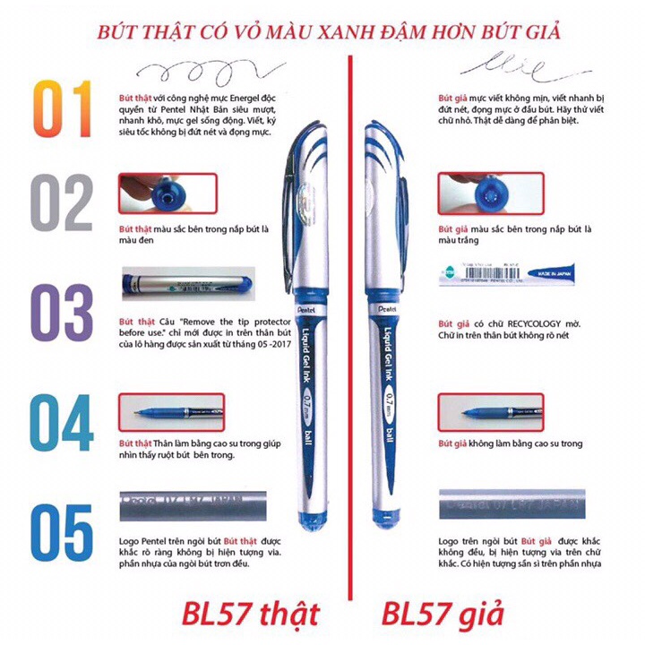 Set 6 Bút Ký Cao Cấp Energel Nhật Bản BL57/ Bộ Bút Ký Đẳng Cấp /Bút Mực Nước Siêu Đẹp/Nét Mượt Đều /Bút Nước Nét 0.7mm