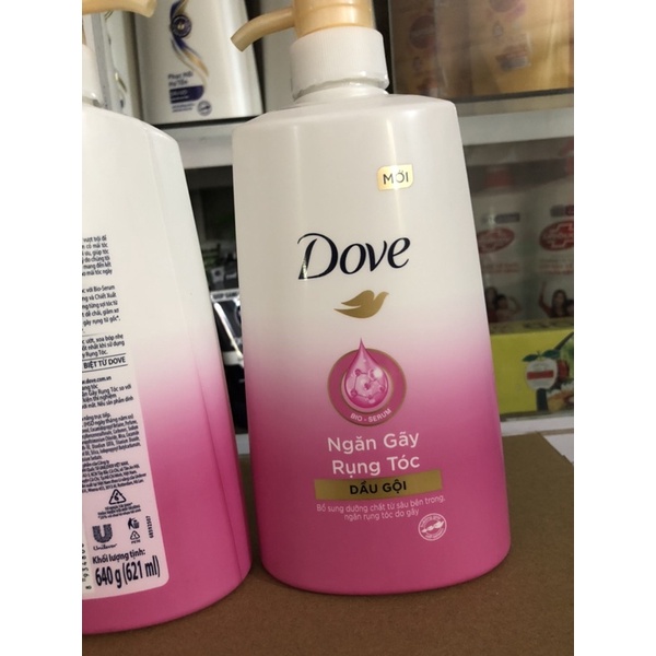 DẦU GỘI DOVE ÓNG MỀM TỰ NHIÊN 640g