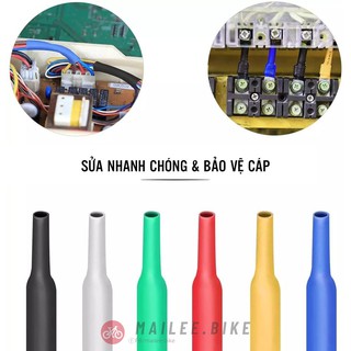 Ống Gen Cho Nhiệt Polyolefin Cách Nhiệt Chống Nước Bảo Vệ Dây Điện Nhiều Kích Cỡ Kích Thước Đa Dạng