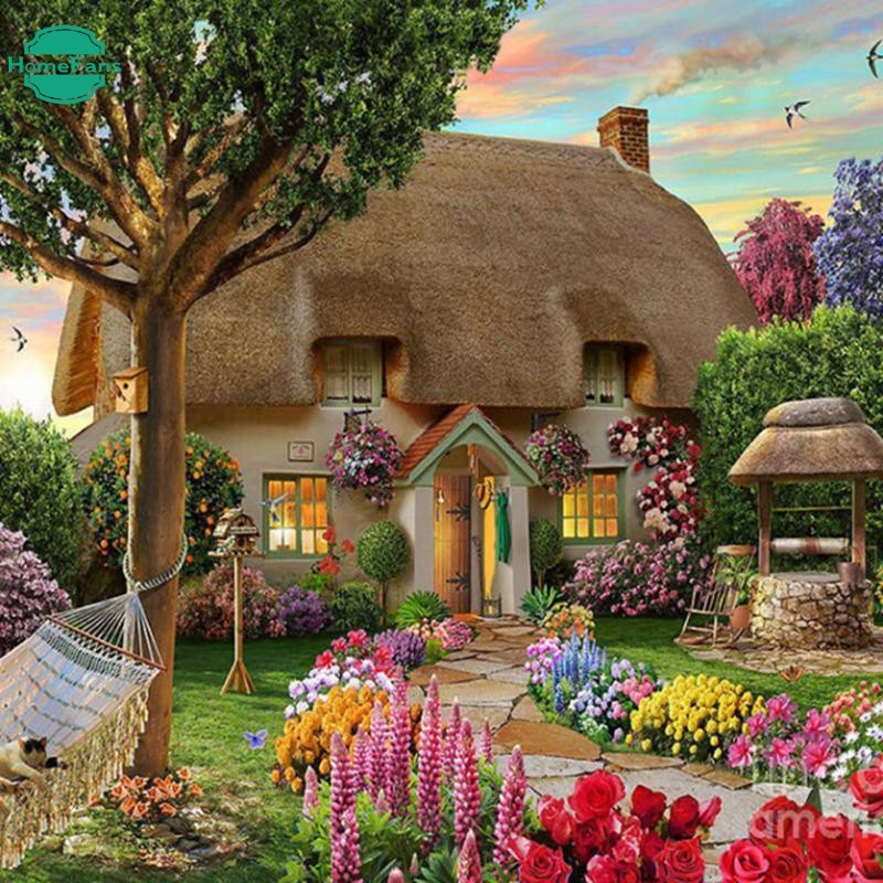 Bộ Tranh Đính Đá 5D Tự Làm Hình Chim Công 30x30cm